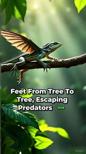 This Lizard Can Actually Fly 🐉🪂 (Real-Life Dragon)