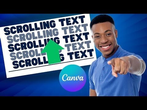 How to Create Scrolling Text in Canva ? ( QUICK)