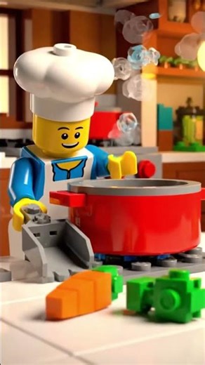 Lego chef cooking#shortvideo #foryou #lego #cooking