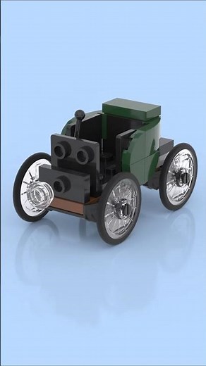LEGO Mini Vintage Car 🚗✨ Tiny Retro Ride Built Brick-By-Brick #legobuild #legoshorts #legomoc #lego
