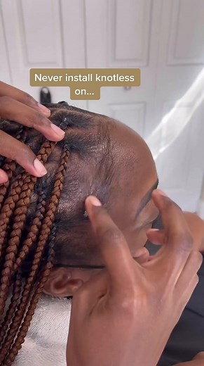Care for and protect your client’s hair #learntobraid #braidersontiktok #braidtutorial #knotlessbraidstutorial #edgestutorial