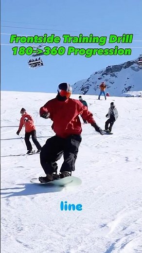 Snowboarding Drill 180–360 #learntosnowboard