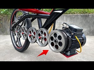 Great idea! Transform your bicycle into a chainless electric bike with a 500W motor