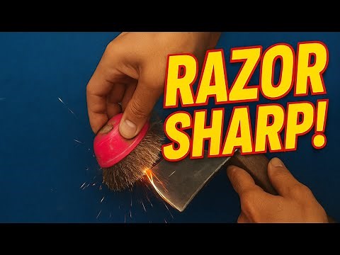 This Axe Sharpening Trick Cuts Wood Like Butter!