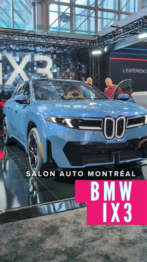 BMW présente au Salon de l’auto de Montréal le iX3, premier modèle de la Neue Klasse. Jusqu’à 650 km d’autonomie et recharge ultrarapide. 🔌 | RPM