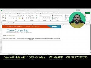 New Perspectives Excel 2019 | Module 8: SAM Critical Thinking Project 1c | Cairo Consulting
