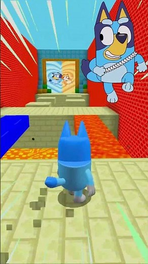 Crazy Bluey Laser Challenge Up Down💀🤯❤️ #roblox #bluey #games