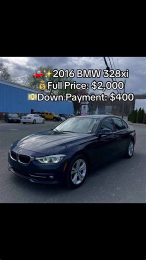 🚗✨ 2016 BMW 328xi – Fully Loaded & Super Clean! ✨🚗 💰 Full Price: $2,000 💵 Down Payment: $400 📅 Monthly Payments Available 📌 Vehicle Details: • Make: BMW • Model: 328xi • Year: 2016 • Mileage: 83,000 miles • Engine: 2.0L Turbocharged 4-Cylinder • Drivetrain: All-Wheel Drive • Title: Clean Title ✔️ 🔧 Condition & Features: ✔ 1 Owner ✔ Runs & Drives Great ✔ No Mechanical Issues ✔ No Check Engine Light ✔ Brand New Brakes & Rotors ✔ Emissions Ready ✔ 2 Keys Included 🔑 🔥 Premium Features: • He