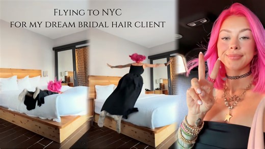 Ally｜步履不停·飞往纽约·给梦中情客做新娘发型