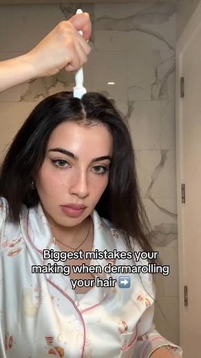 I prefer A derma stamp over a derma roller for hair growth because it’s gentler on the scalp and offers more precision. Unlike rollers, which can drag and tear at the skin, stamps create clean, vertical microchannels that minimize irritation and allow for targeted treatment. This makes it especially ideal for sensitive areas or spot-treating thinning patches. | Camel Glow