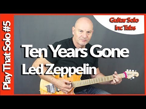 Ten Years Gone By Led Zeppelin Guitar Solo Lesson Tutorial