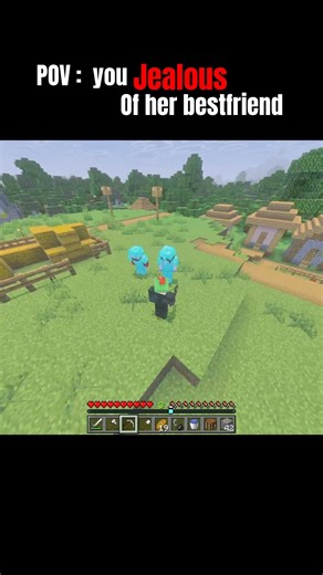 Never give my girlfriend armor. (Minecraft Story) #minecraft #minecraftshorts #gaming