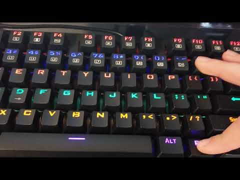 How to change colors on Red dragon gaming keyboard!
