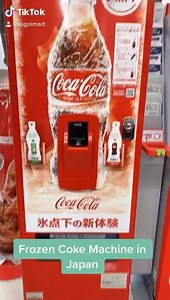 79K views · 34K reactions | Did you know about Frozen Coke machines in Japan? 勞 Follow us on TikTok  https://vm.tiktok.com/oXBKhf/ Get your own Frozen Coke  https://bit.ly/3cNmaPp | Sugoi Mart | Facebook