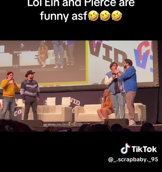 Ein and Pierce are soo funny🤣🤣 Crazy boys💙🩵😂 #aphmau #aphmauvidcon2023 #aphmauein #aphmuapierce