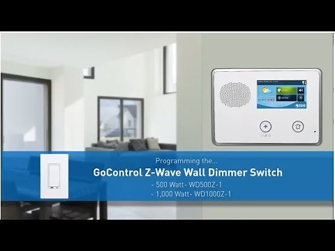 Programming a GoControl Z-Wave Wall Dimmer Switch into a GC2 Panel