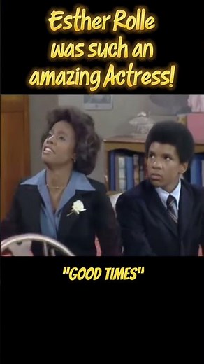 Esther Rollewas such an amazing Actress! 1976 #GoodTimes
