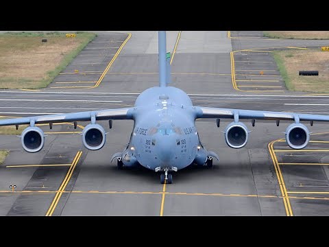 Boeing C-17 Globemaster III Landing at McChord Field, United States Air Force