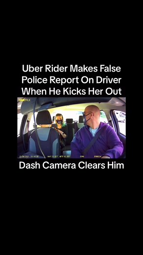Uber Rider Makes False Police Report On Driver When He Kicks Her Out #fyp #foryou #foryoupage #uber #lyft #taxi #taxidriver #uberdriver #uberride #karen #police #cops