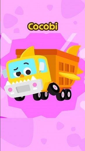 Tipper Truck🚛 + Baby Shark🦈 What Will It Become? | Songs for Kids #Shorts #Cocobi