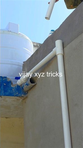 Wow 🤑 Super Plumbing Trick To Install Pvc U Tee In Small Space 😃 #shortsfeed #shortsviral ##shorts