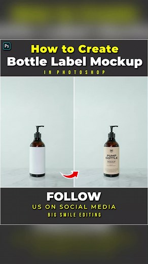 Photoshop Tutorial: Creating Bottle Label Mockup Step-by-Step