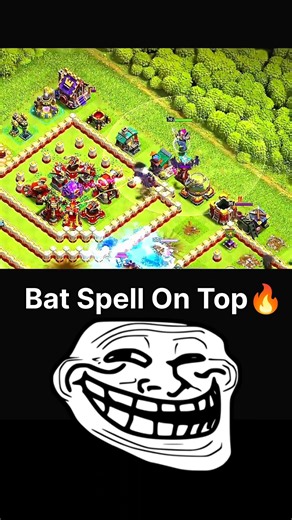 Bat Spell On Top 🔥😈#clashofclans #coc #supercell ‪@sumit007yt‬ ‪@PapaMogambo‬ ‪@JudoSloth‬
