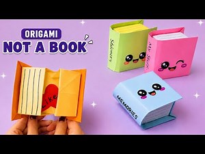 Origami DIY Secret Book Box 🔐 | Nobody Will Guess What's Inside!