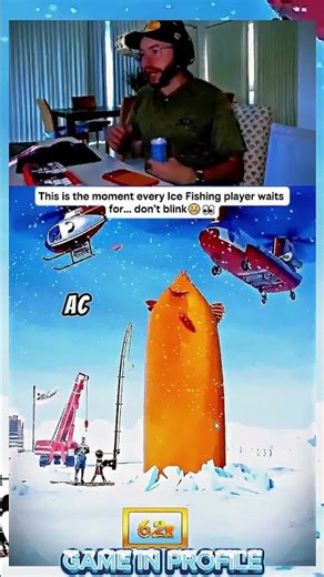 Epic appearance of a robot in the IceFishing game x10000 #icefishing #stake #kickstreaming #bigwin