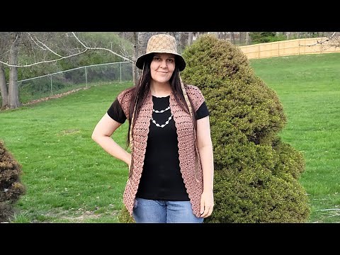 Easy Crochet Vest / Multiple sizes