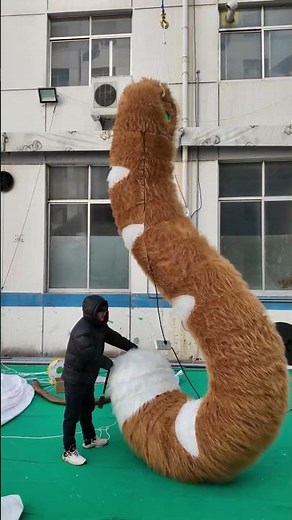 Looks good! Custom Digital Inflatables Cat Tail for 2025 Parade Decoration