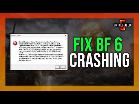 How to Fix Battlefield 6 Crashing on PC 2026