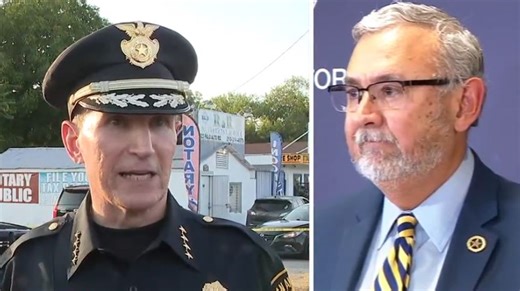 Police chief and district attorney face off after six police officers shot in two weeks