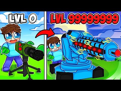 UPGRADING TURRETS to GOD TURRETS in ROBLOX! (Movie)