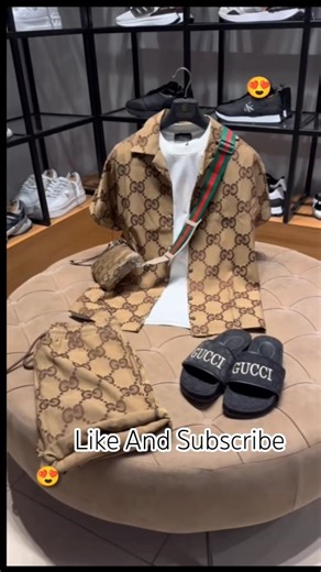 Elite Dual-Tone: The Beige & Black Gucci Signature Set#viral#trending#fashion#fashionstyle#shorts