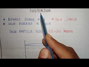 suspension | coarse dispersion | B Pharmacy 4 semester