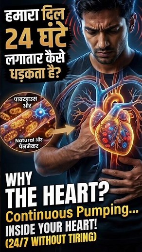 Why Your Heart Never Gets Tired! (3D Animation) 🤯 #science