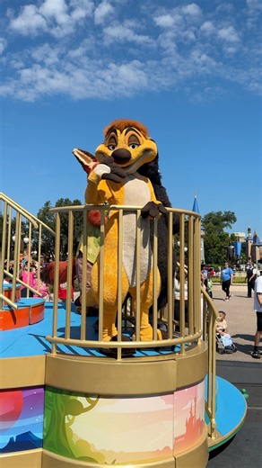 15K views · 737 reactions | Timon waves to guests from the Disney Adventure Friends Cavalcade at the Magic Kingdom. He is on the back of the second float here with Terk, Nick and Judy. #magickingdom #wdw #waltdisneyworld #timon #disneyworld #nickandjudy #disneyparade #terk #thelionking #disneycharacters | Mousesteps | Facebook