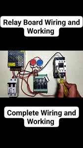 Relay Board Wiring and Working| How to do Relay Board Wiring|8 Channel Relay Card Wiring . . . . . #relay #relayboard #wiring #starter | SN Technical