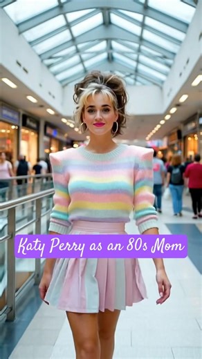 Katy Perry is an 80s mom #katyperry #vintagestyle #80s #nostalgiacore #1980s #aiart #vintage #retro