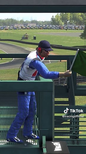 Barney Masters Flag Waving at Racing School