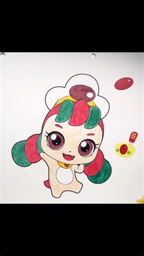 Cute Speed Coloring | Adorable Cartoon Character 🎨 #coloring #speedcoloring#cuteart#kawaii #drawing