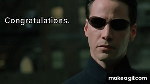 Neo Matrix Congratulations on Make a GIF