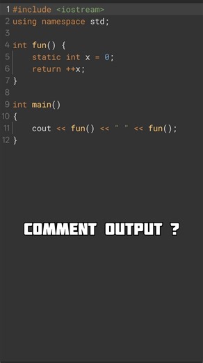 Static Variables Are Dangerous 😬 #coding #programming #quiz #shorts