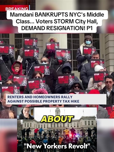 Mamdani BANKRUPTS NYC's Middle Class... Voters STORM City Hall, DEMAND RESIGNATION! P1#news #mamdani #nyc #viral #fyp