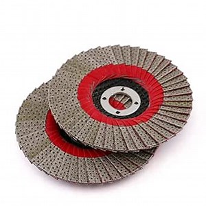 Z-LION 4" Diamond Flap Sanding Disc Grit 60 with 5/8"-11 Hub for Angle Grinder Flap Disc Wheel