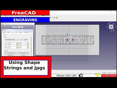 Using FreeCAD for engraving text (shape strings) and pictures