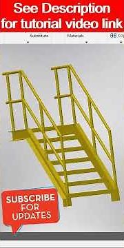 Autodesk inventor tutorial l Weldment l Inventor frame generator tutorial #Shorts