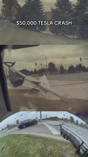 $50,000 Tesla Crash Caught on Camera