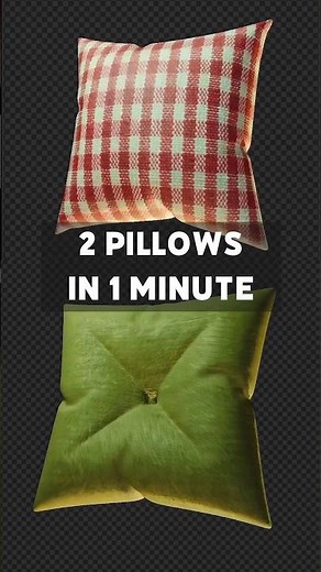 Easy way to make pillows in #Blender